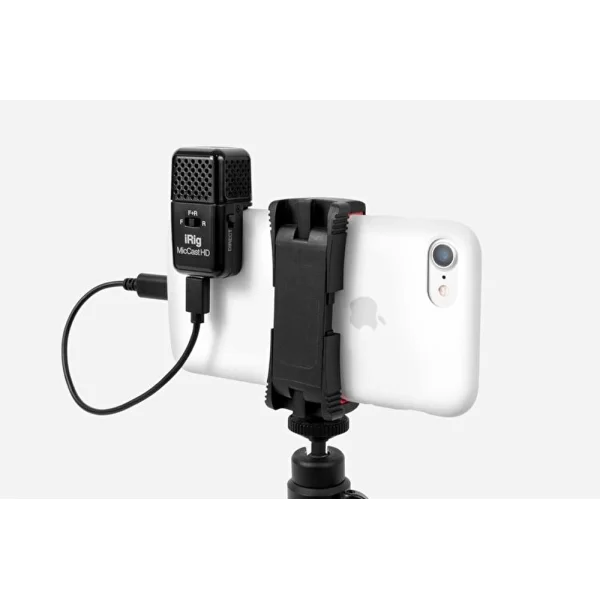IK Multimedia iRig Mic Cast HD Çift Taraflı Kompakt Mikrofon (iOS & Android)