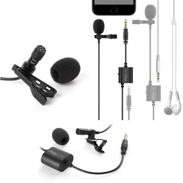IK Multimedia iRig Mic Lav 2 Pack Lavalier / Lapel / Clip-On Mikrofon (iOS & Android). 2&#039;li Paket