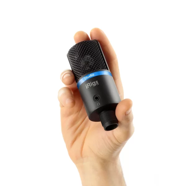 IK Multimedia iRig Mic Studio - Black Ultra Portatif Büyük Diyafram Condanser Mikrofon (iOS, Android, Mac & PC)