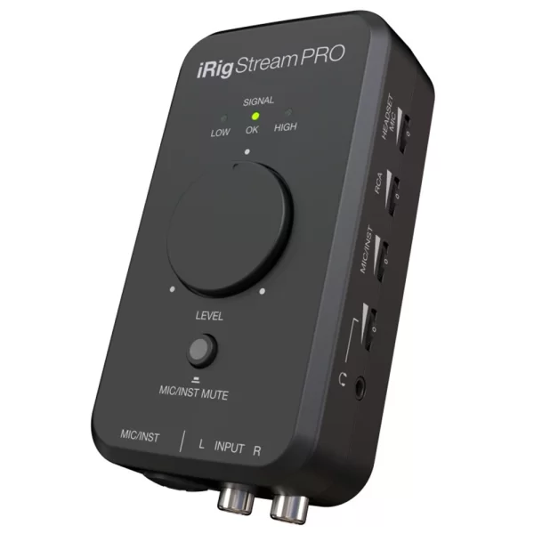 IK Multimedia iRig Stream Pro iPhone, iPad ve Mac/PC için Canlı Yayın Ses Kartı