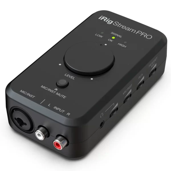 IK Multimedia iRig Stream Pro iPhone, iPad ve Mac/PC için Canlı Yayın Ses Kartı