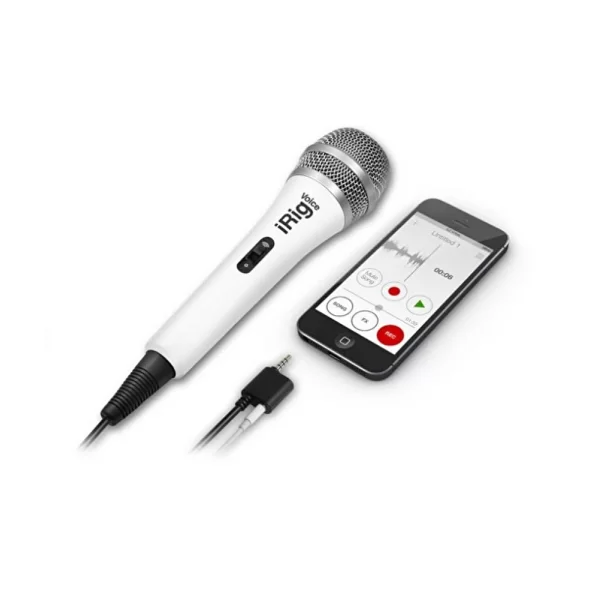 IK Multimedia iRig Voice White Karaoke Mikrofonu (iOS & Android)
