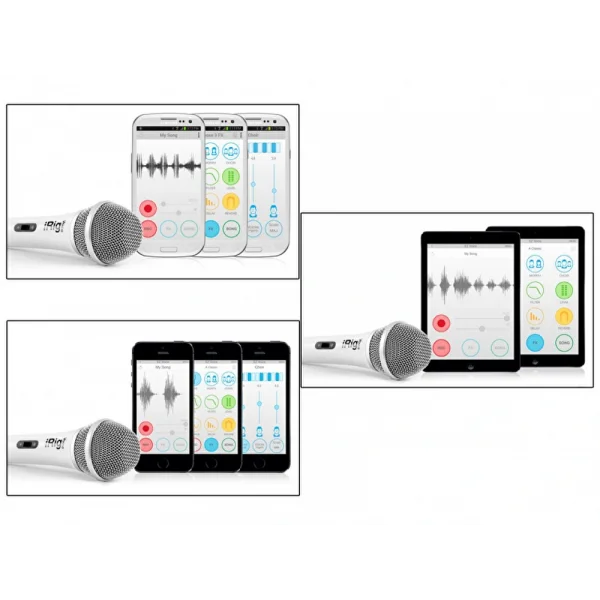 IK Multimedia iRig Voice White Karaoke Mikrofonu (iOS & Android)