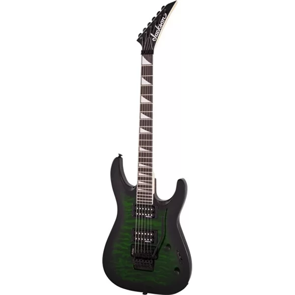 Jackson JS Series Dinky Arch Top JS32Q DKA Amaranth Klavye Transparent Green Burst Elektro Gitar