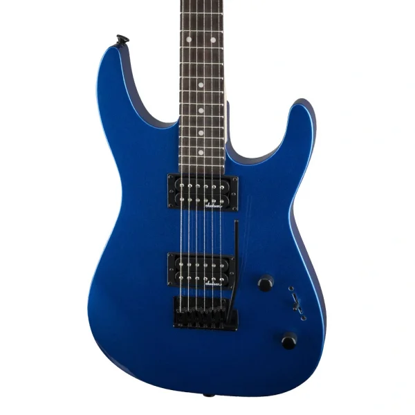 Jackson JS11 Dinky 2-Point Tremolo Amaranth Klavye Metallic Blue Elektro Gitar