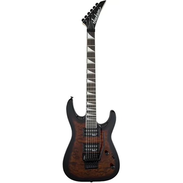Jackson JS32Q Dinky Quilt Maple Arch Top Floyd Rose Amaranth Klavye Dark Sunburst Elektro Gitar