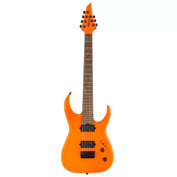 Jackson Pro Misha Mansoor Juggernaut HT7 Caramelized Akçaağaç Klavye Neon Orange 7 Telli Elektro Gitar