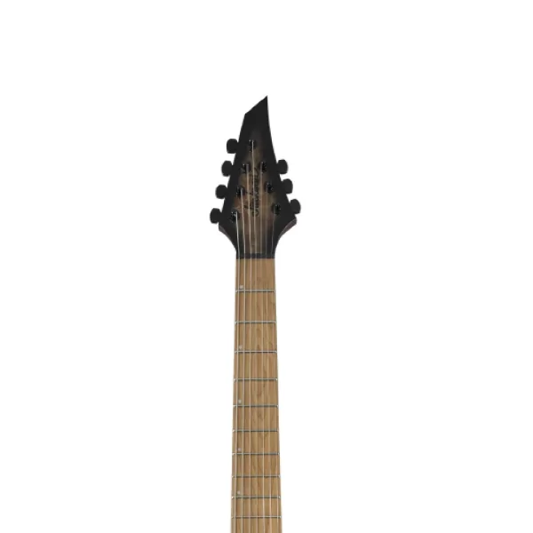 Jackson Pro Misha Mansoor Juggernaut HT7P Caramelized Akçaağaç Klavye Black Burst Burl 7 Telli Elektro Gitar