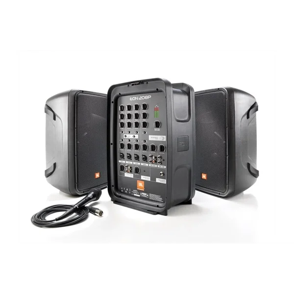 JBL EON 208P Taşınabilir Mobil Power Mikser ve Hoparlör 2x8 220V