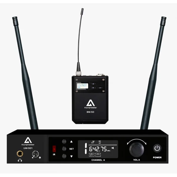 K.Meister UW-501Y UHF Uzun Menzilli Telsiz Mikrofon- Tek Yaka