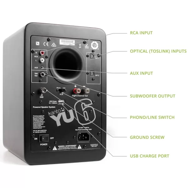 Kanto YU6 Bluetooth Özellikli Aktif Hoparlör