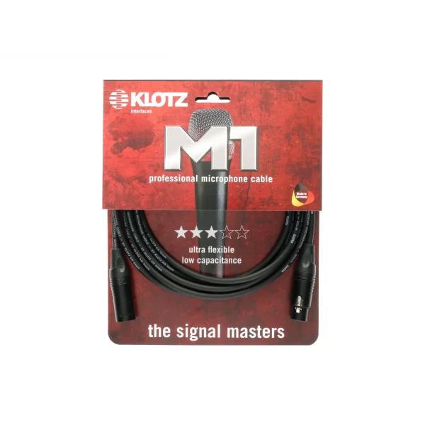 Klotz M1K1FM0500 5-metre Hazır Mikrofon Kablosu