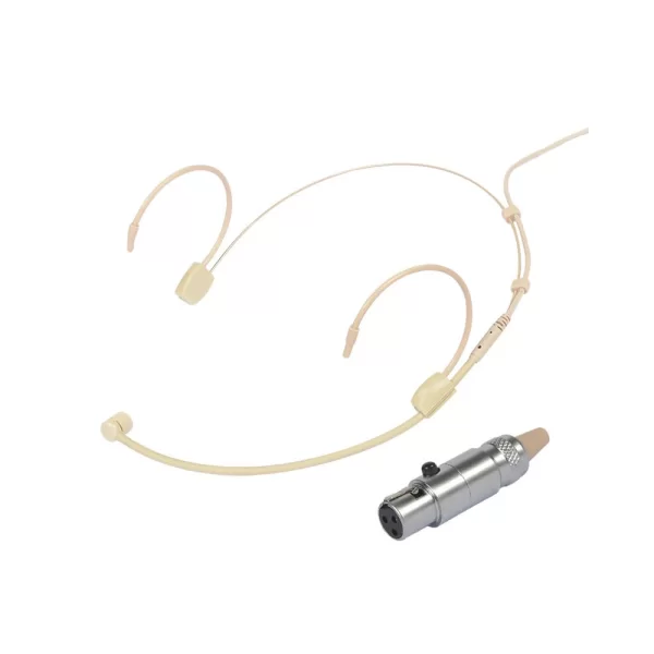 Klangmeister KH-02C 3-pin Mini XLR Hedset Mikrofon Beige (Ten Rengi)