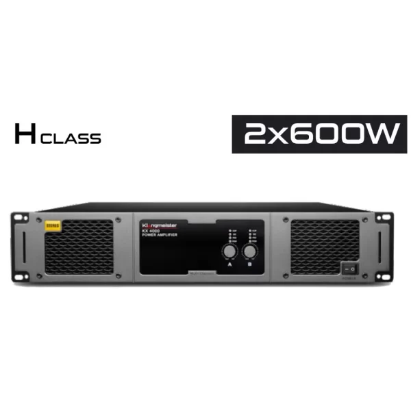 K.Meister KX4000 2x600W/4-ohm H-Class Power Amplifier
