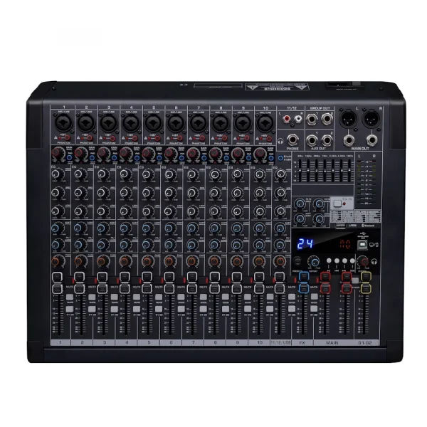 Klangmeister M12 12 Kanal Dec Mikser, BT/USB/REC