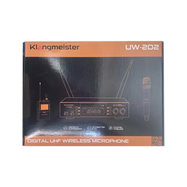 K.Meister UW 202 EYH Handheld + Headset Twin Wireless Microphone Set