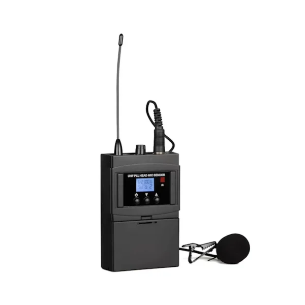 Klangmeister UW-3420 4 Mikrofonlu Kablosuz Mix Set, 2 EL + Yaka + Headset + Masa Üstü
