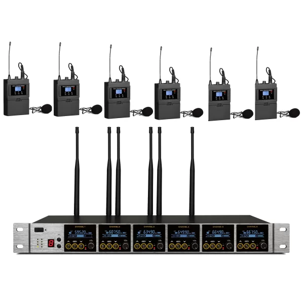 Klangmeister UW-3630 6 Yaka Mikrofonlu Kablosuz Set