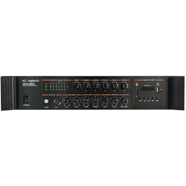 K.Meister ZMA-630 6-zone 300W/100V Mixer-Amplifier| Bluetooth | Radyo | USB