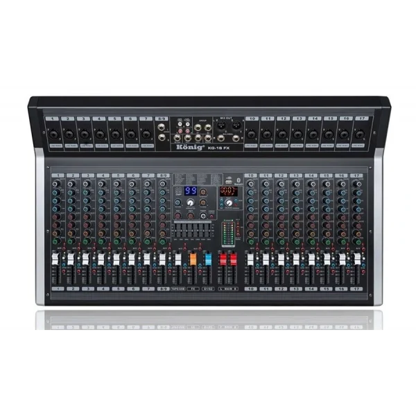 König Diamond KG-16FX 16 Kanal Efektli Ses Mikseri USB, Bluetooth, Kayıt