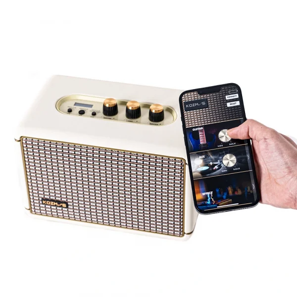 KOZMOS Blaze-30CR Uygulama ile Kontrol Edilebilen Elektro Gitar Amfisi ve Bluetooth Hoparlör