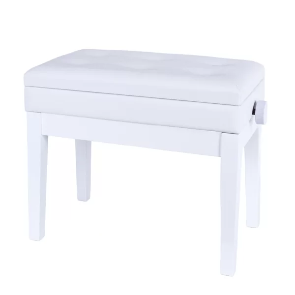KOZMOS DX16-WH Ayarlı Piyano Taburesi - Sandıklı - Beyaz