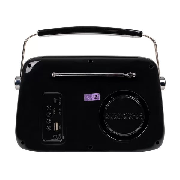KOZMOS FB-R302-BK Siyah Retro Radyo ve Bluetooth Hoparlör