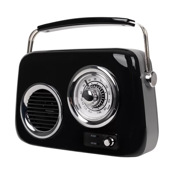 KOZMOS FB-R302-BK Siyah Retro Radyo ve Bluetooth Hoparlör