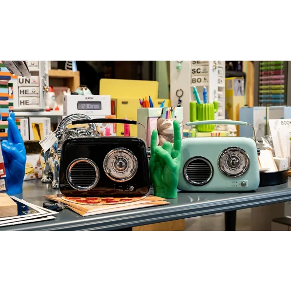 KOZMOS FB-R302-BK Siyah Retro Radyo ve Bluetooth Hoparlör
