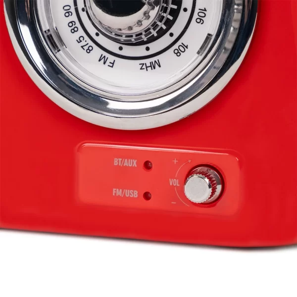 KOZMOS FB-R302-RD Kırmızı Retro Radyo ve Bluetooth Hoparlör