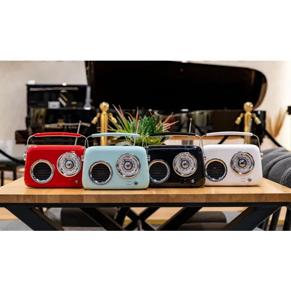 KOZMOS FB-R302-RD Kırmızı Retro Radyo ve Bluetooth Hoparlör