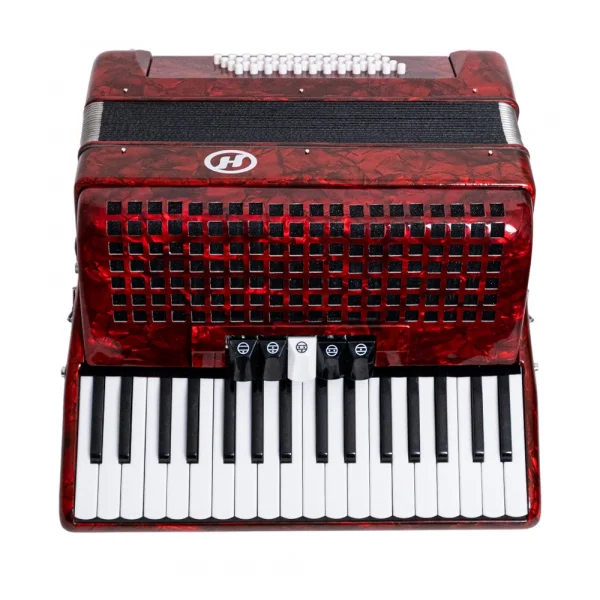 KOZMOS HC3448 H Serisi 34 Tuş-48 Bas Kırmızı Akordiyon