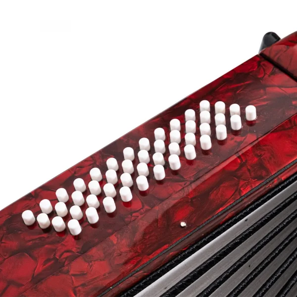 KOZMOS HC3448 H Serisi 34 Tuş-48 Bas Kırmızı Akordiyon