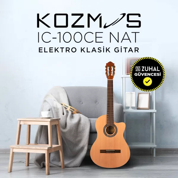 Kozmos IC-100CE NAT / Mat Elektro Klasik Gitar