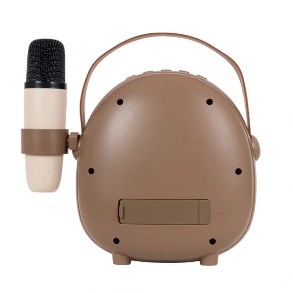 KOZMOS Karaoke Mikrofonlu Kahverengi Çocuk Hoparlörü