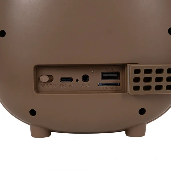 KOZMOS Karaoke Mikrofonlu Kahverengi Çocuk Hoparlörü