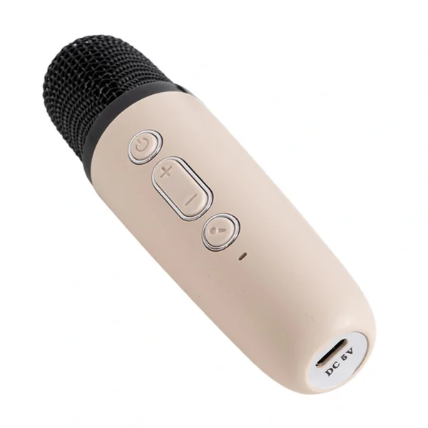 KOZMOS Karaoke Mikrofonlu Kahverengi Çocuk Hoparlörü