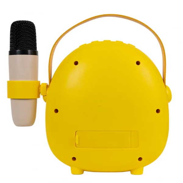 KOZMOS Karaoke Mikrofonlu Sarı Çocuk Hoparlörü