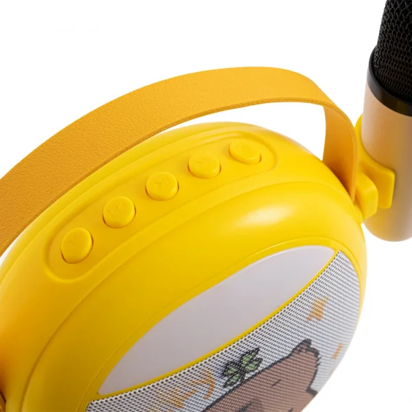 KOZMOS Karaoke Mikrofonlu Sarı Çocuk Hoparlörü