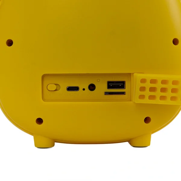 KOZMOS Karaoke Mikrofonlu Sarı Çocuk Hoparlörü