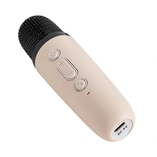 KOZMOS Karaoke Mikrofonlu Sarı Çocuk Hoparlörü