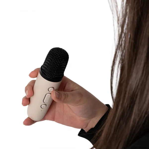 KOZMOS Karaoke Mikrofonlu Sarı Çocuk Hoparlörü