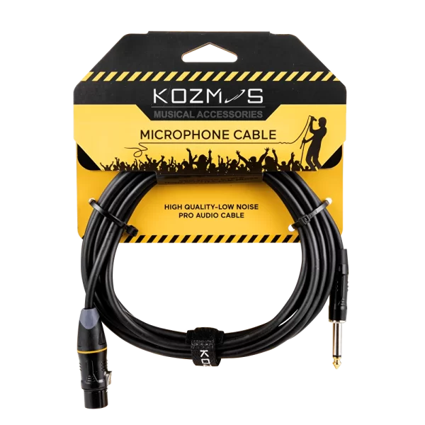Kozmos KCL-062-3M XLR-TS 6,35mm Mono 3mt Kablo