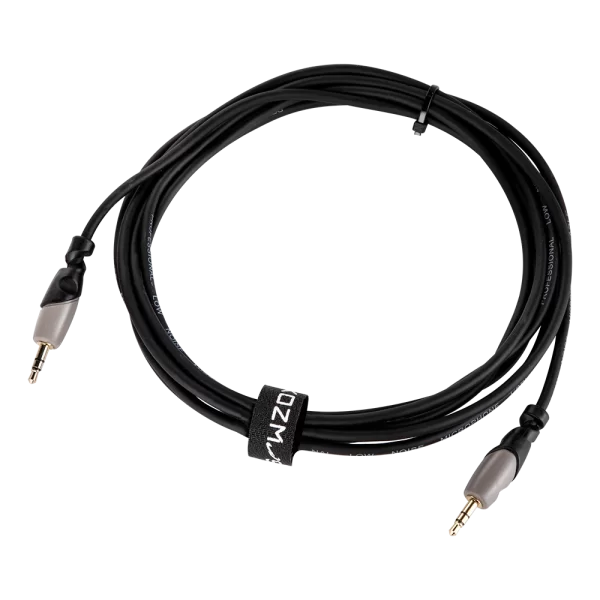 Kozmos KCL-160-3M 3,5mm Siyah/Gri Stereo 3mt AUX Kablosu