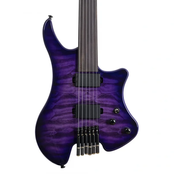 KOZMOS KEG-HLF1-APQ Perdesiz Headless Elektro Gitar