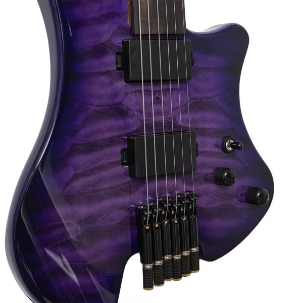 KOZMOS KEG-HLF1-APQ Perdesiz Headless Elektro Gitar