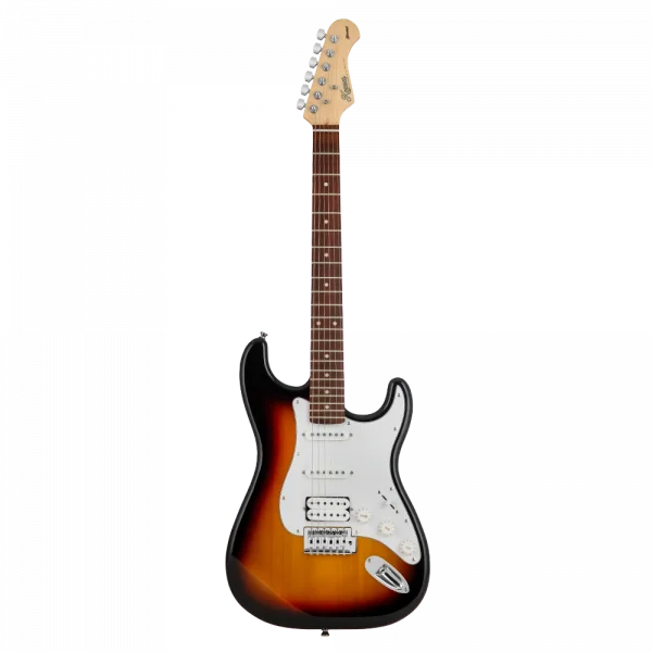 KOZMOS KGP-STG20/3TS Sunburst Yeni Başlayanlar için Elektro Gitar Seti, ( Gitar + Amfi + Akort + kılıf )