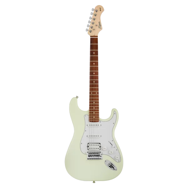 KOZMOS KGP-STG20HSS-OWH Beyaz Elektro Gitar + UNIQUE-MINI-BK 10W Amfi Başlangıç Paketi