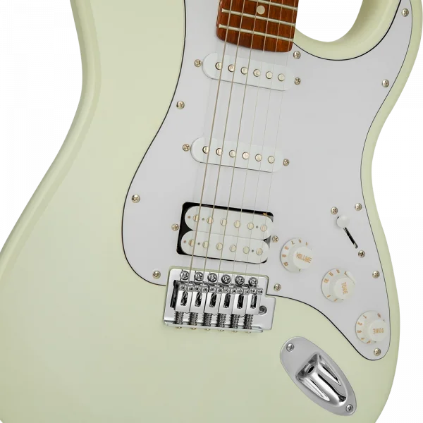 KOZMOS KGP-STG20HSS-OWH Beyaz Elektro Gitar + UNIQUE-MINI-BK 10W Amfi Başlangıç Paketi
