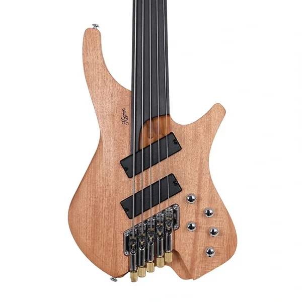 KOZMOS KHB-HLB5-NT Perdesiz Headless 5 Telli Bas Gitar